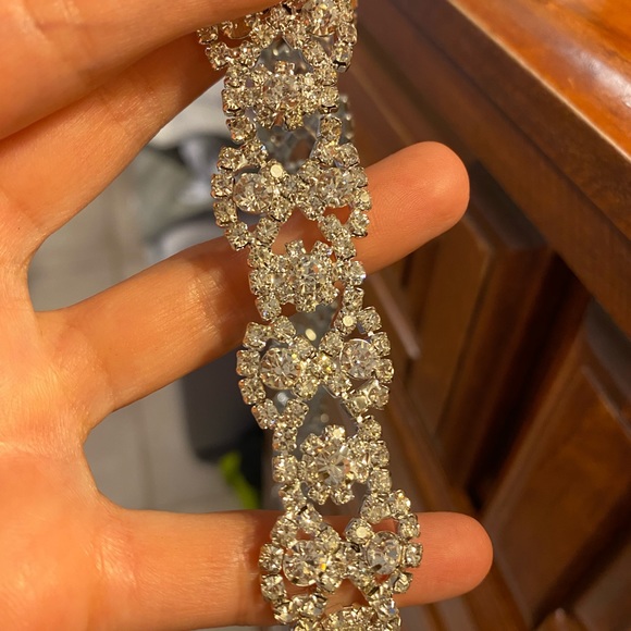 Handmade Crystal Rhinestone Wedding Sash - Picture 3 of 7